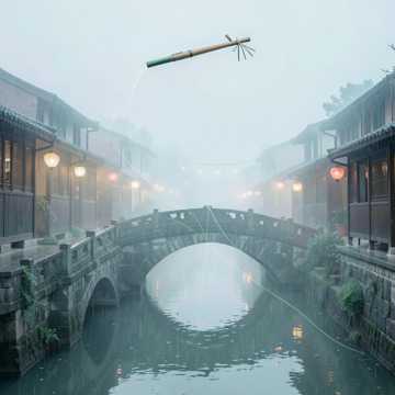 烟雨锁深巷