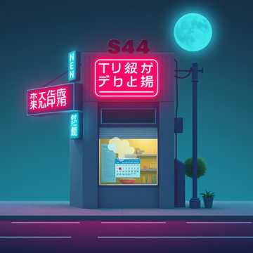 霓虹熄了剩月光