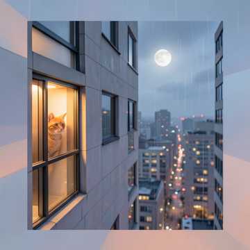 六楼与七楼的月光