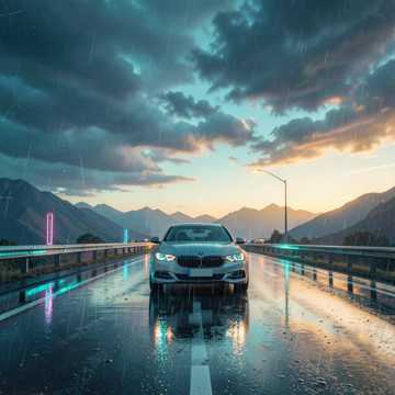 风暴后的公路