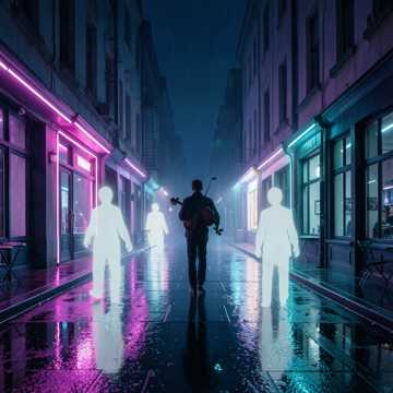 霓虹碎影