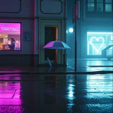 雨踩碎了一地痕迹