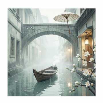 烟雨水巷