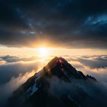 山巅的余烬