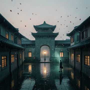 一城旧念锁晨昏