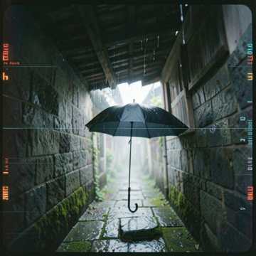檐下听雨人