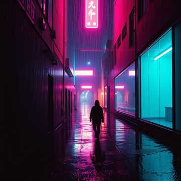 霓虹陪一粒尘