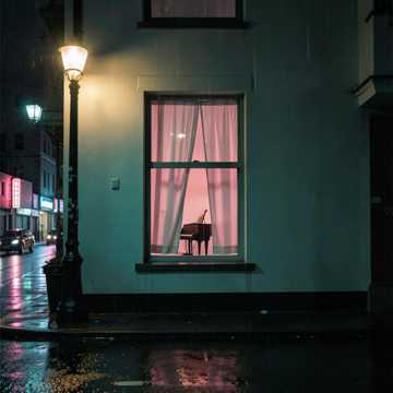 街灯未眠的窗