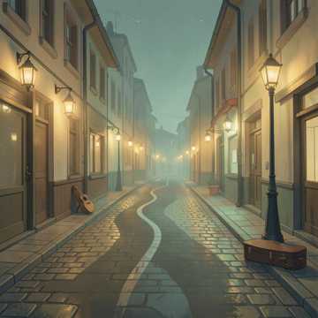 街灯换路口