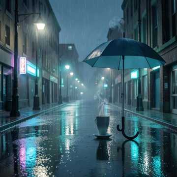 雨迹苦咖啡