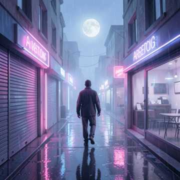 霓虹未眠的街