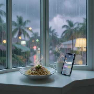 风雨假·困在窗里