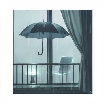 雨的半张脸