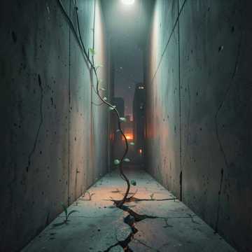 暗巷爬藤