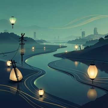 小河弯弯