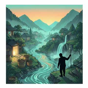 山寨里的河流倒着走