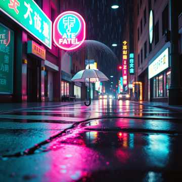 霓虹下等你