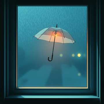 雨漫窗沿