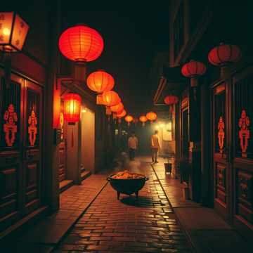 灯笼海 暖光映笑颜