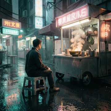 路边摊的凉汤