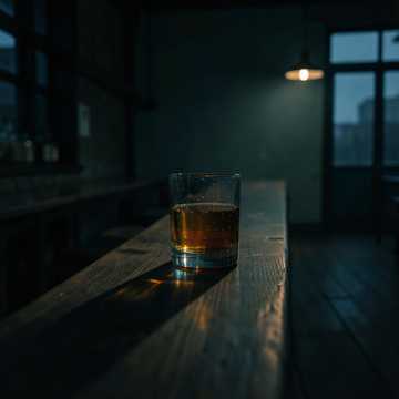 路灯与半杯威士忌