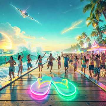 Neon Flip Flops-版本2