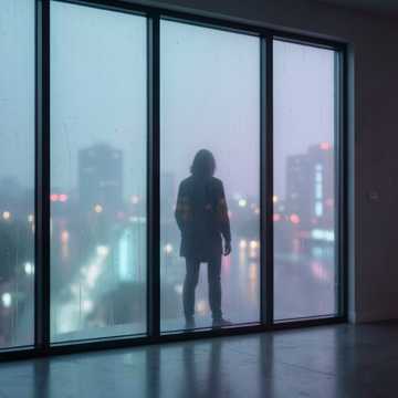 雨碎半张脸