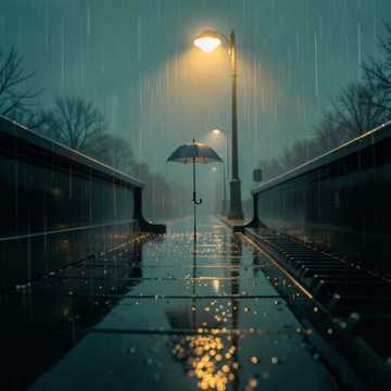 旧琴键上的雨