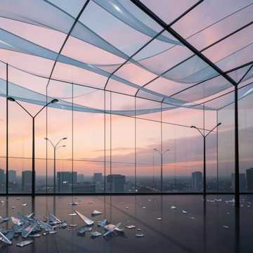 玻璃纸黄昏