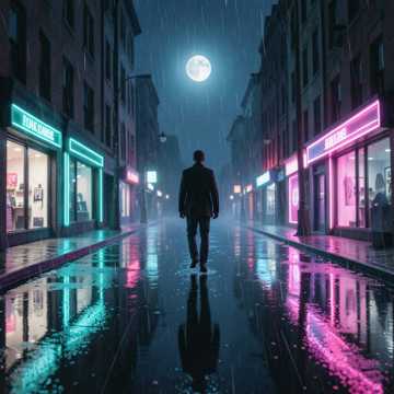 霓虹碎影