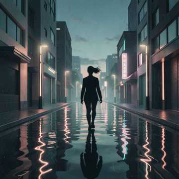 晚风里的影