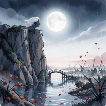 铁血崖上月