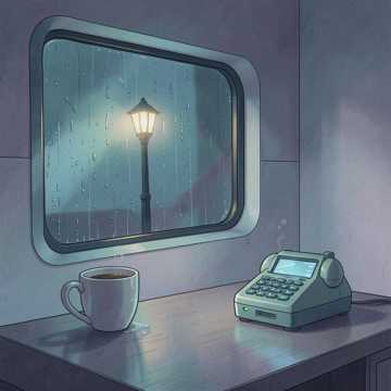 雨丝还贴着车窗