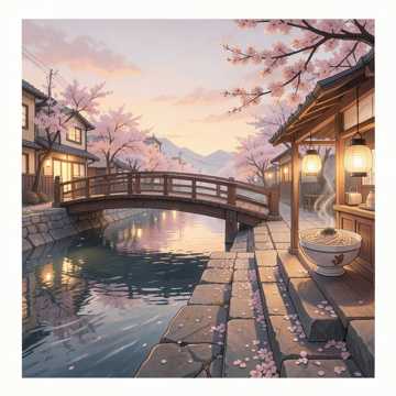 长江诗雨樱花渡