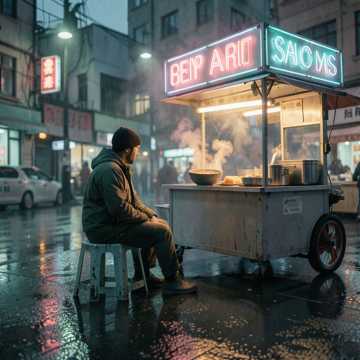 路边摊的凉汤