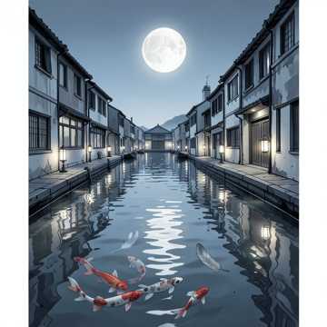 人间借月