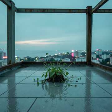 冷砖森林的海