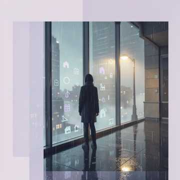 窗户没关，路灯明了