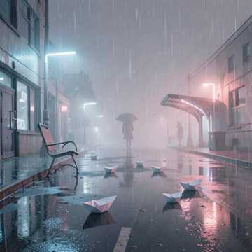 雨夜纸船沉