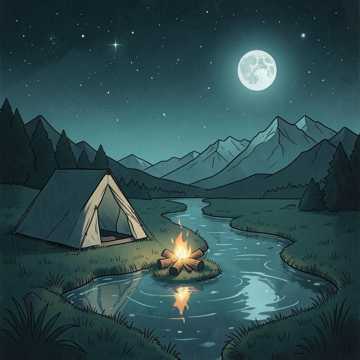 篝火染星河