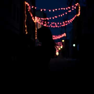 路灯影长