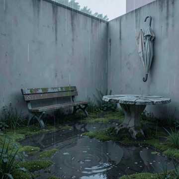 雨落空亭