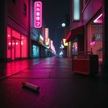 霓虹落单的影子