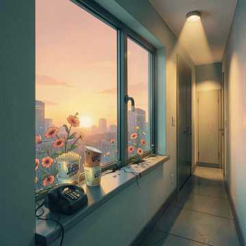 窗台泡面盒