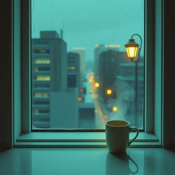 窗台的最后一滴雨