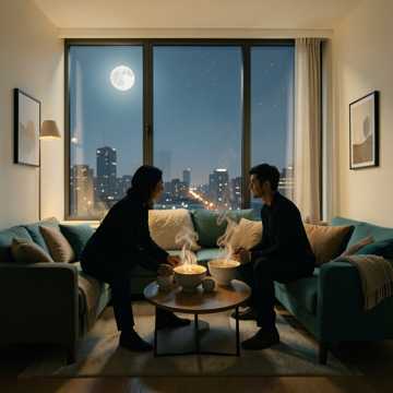 热汤陪月亮慢慢过