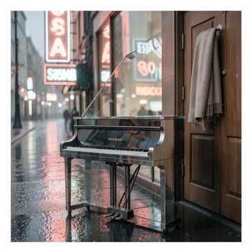 玻璃钢琴的雨