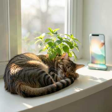 猫在窗边睡着了