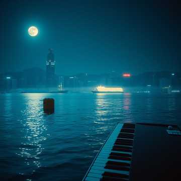 深夜港湾