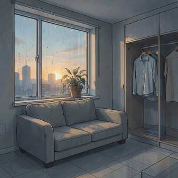空荡沙发凹陷